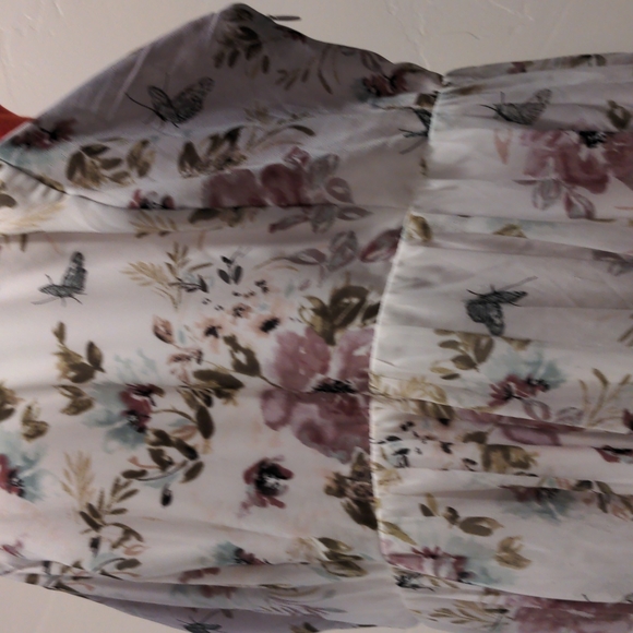 SOLD Torrid Plus Size Ethereal Maxi Princess Smocked Floral Dress Size 22 - Picture 8 of 17